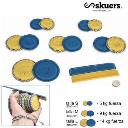 Kit Neodimio N42 Skuers® VR6 slim amarillo/azul  Calibre 3mm